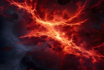 Poster - Close-up of molten lava flowing from a volcano