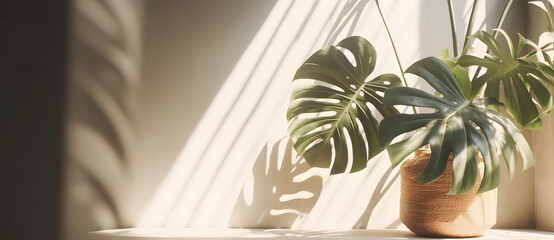 Aufkleber - Premium podium on pastel Background for product display, Abstract geometric composition with branch and shadow on the wall