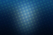 Blue Abstract Background With A Pattern In The Form Of A Flower