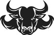 black bullhead vector  gaming logo