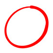 © khwanchai - red circle brush stroke marker, round highlighter icon