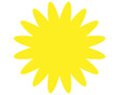 Yellow Flower Shape icon