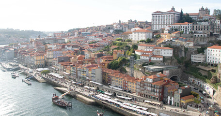 Sticker - View of Porto from Dom Luis bridge