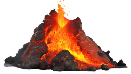 Wall Mural - Realistic lava in focus.