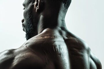 Aufkleber - A close up shot of a man with a beard. Can be used for various purposes
