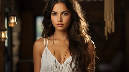 Naklejka na meble A beautiful model actress