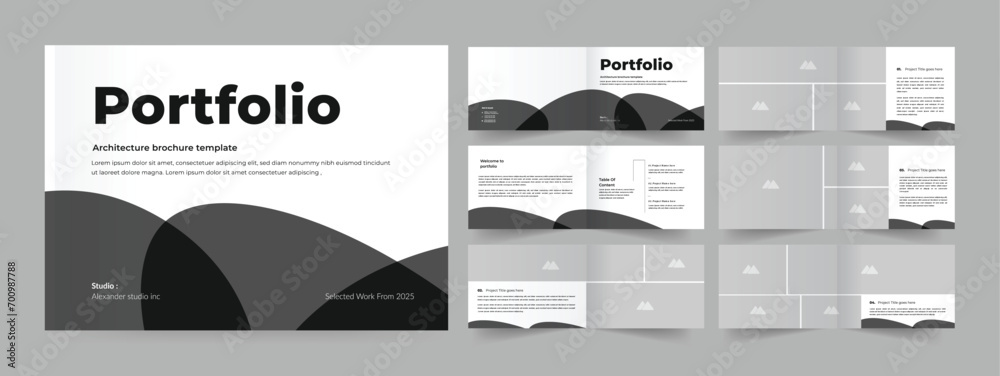 Landscape Interview portfolio architecture portfolio template Stock ...