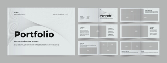 Wall Mural - landscape architecture portfolio template