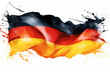 Germany flag watercolor painting