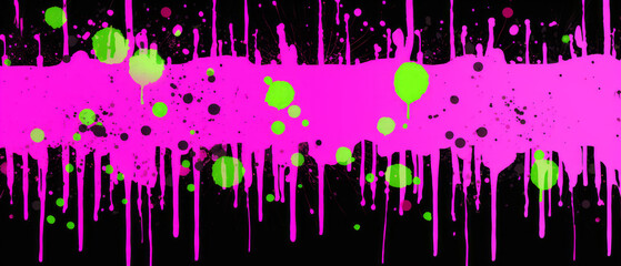 Sticker - Vibrant neon purple spray paint splatter design.