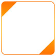 orange square frame corner