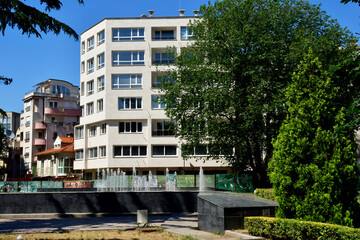 ruse, bulgaria - july 2 2023 : picturesque city centre