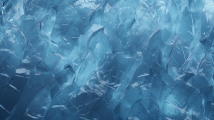 Wall Mural - blue ice texture background, frozen iceberg background, winter texture