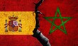Spain and Morocco flag together. Morocco Spain conflict