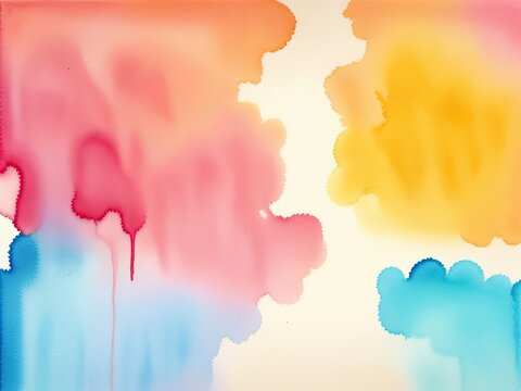 Abstract vibrant watercolor painting with texture on canvas. Background painted with oil, with brushstrokes created by hand. Oil paintings of modern art. AI-generated abstract modern art