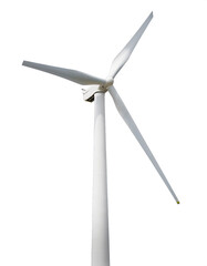  Wind turbine - isolated on trtansparent background