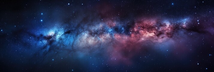 Universe filled with stars, nebula and galaxy