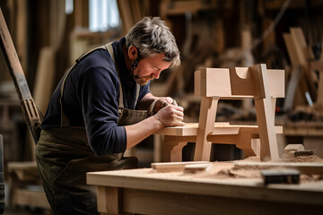 carpenter working on his bench, carpenter working, woodworking, wood, work