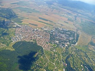 Poster - Aerial view of Sopot in Bulgaria