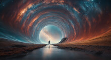 A Sky Tunnel Into An Expression Of Artistic Nebula