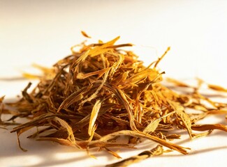 Tea herbs isolated on white background