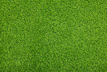 Green Artificial Grass As Background, Top View