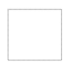 Canvas Print - Dotted Lines Square Frame 