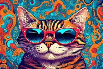  cat with sunglasses