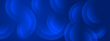 Abstract Blue Circles Background Vector