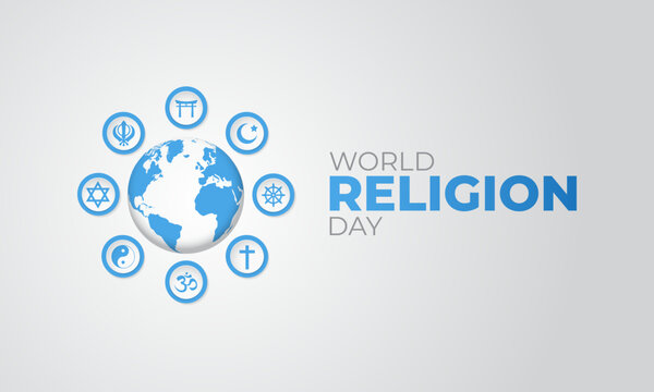 World Religion Day background Vector Illustration