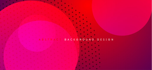 Poster - Abstract tech circles vector background, technology digital bubbles