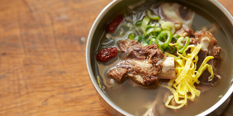 Wall Mural - Short Rib Soup in a Hot Pot 