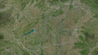 Hungary outlined. High-res satellite map