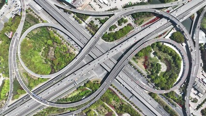 Poster - view of city flyover