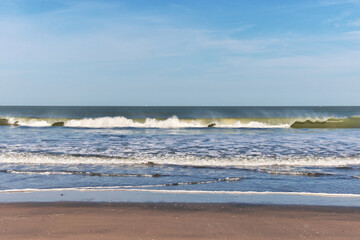 Canvas Print - The beach Atlantic ocean in Serekunda area, Gambia, West Africa