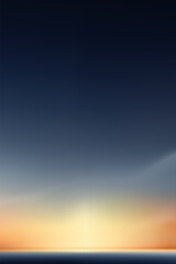 Wall Mural - sunset sky background,sunrise orange,clear blue sky cloud in morning summer,vector vertical sunlight