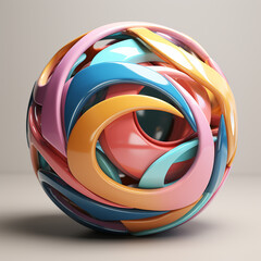 Aufkleber - Browser icon in artistic strokes against a pastel canvas, ideal for creative and design-oriented businesses.