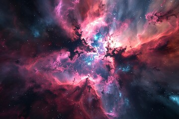 colorful space galaxy background