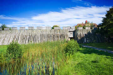 Wall Mural - Viking ring fortress in Trelleborg, Sweden