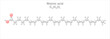 Nisinic acid. Simplified scheme of the molecule. Occurs in fish oil.