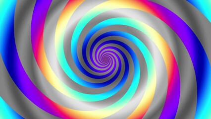 Aufkleber - Endless abstract spiral. Seamless looping footage 4k. Abstract loop background
