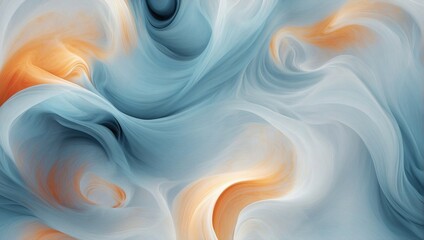 Wall Mural - Swirling patterns of baby blue and white, evoking a soft, marbled texture with a fluid, dreamlike quality.