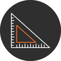 Sticker - Square Ruler Icon