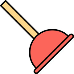 Wall Mural - Plunger Icon