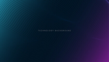 Wall Mural - abstract technology particles lines background