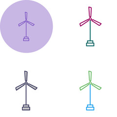 Poster - Windmill Vector Icon