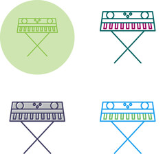 Sticker - Piano Vector Icon