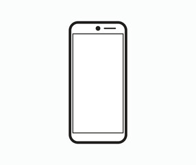 Wall Mural - SmartPhone icon vector . Collection of vector symbol on white background. Telephone icon symbol isolated . Mobile icon Vector illustration.