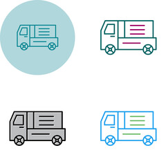 Canvas Print - Truck Vector Icon