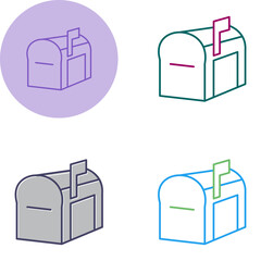 Sticker - Mailbox Vector Icon